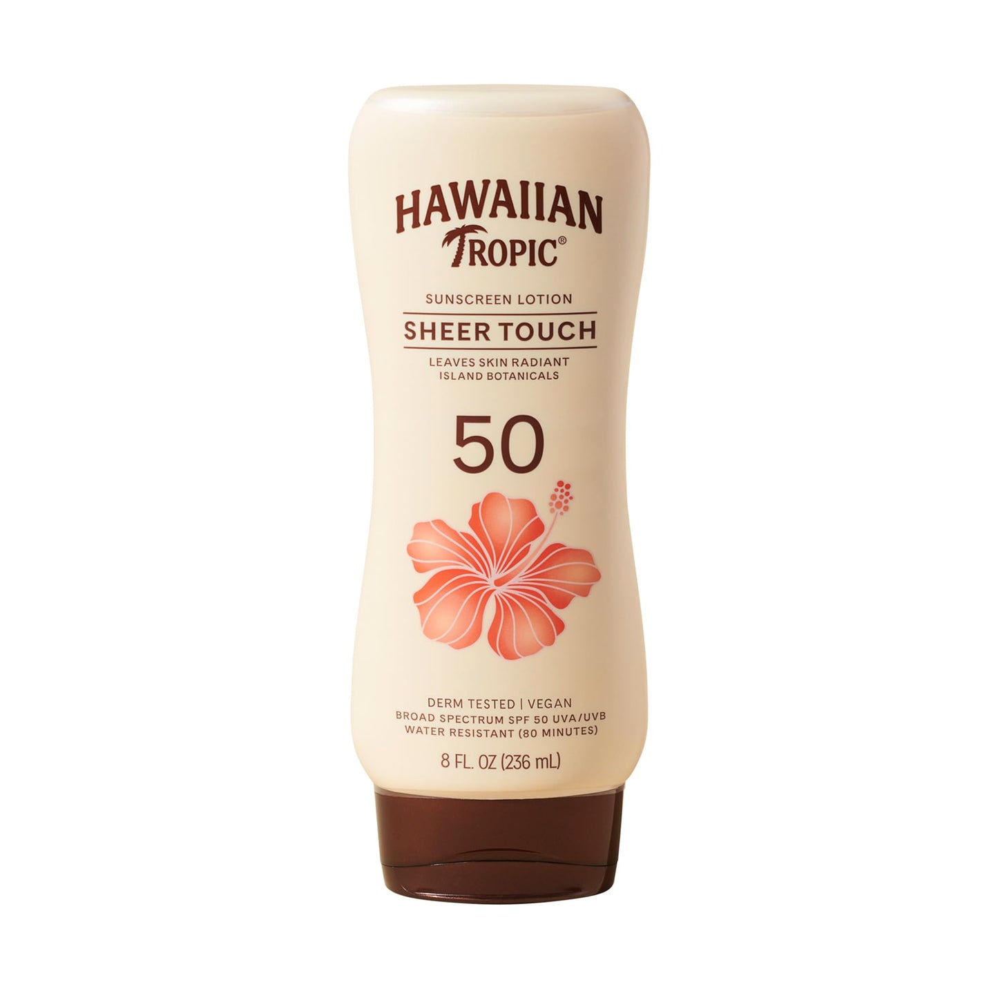 HotHawaiian Tropic Sheer Touch Ultra Radiance Lotion Sunscreen SPF 50, 8 Fl Oz Twin Pack, Hawaiian Tropic Sunscreen SPF 50, Sunblock, Oxybenzone Free Sunscreen, Body Sunscreen Pack, 8 Fl Oz each