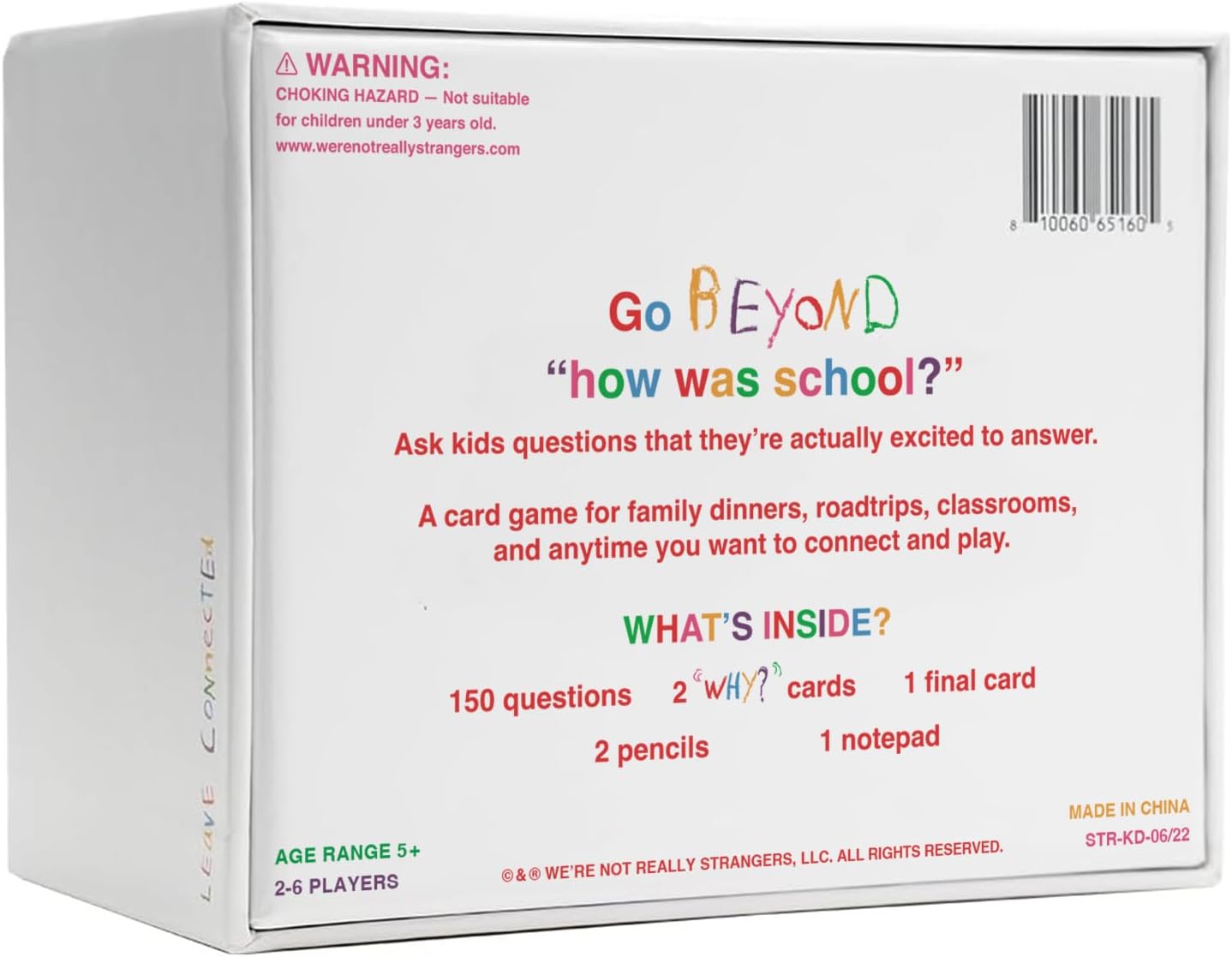 HotWE'RE NOT REALLY STRANGERS Kids Edition Card Game - 150 Conversation & Activity Cards for Kids, Adults, & Teens – for Fun Memorable Family Game Nights and Kid’s Party, Ages 5+, 2-6 Players