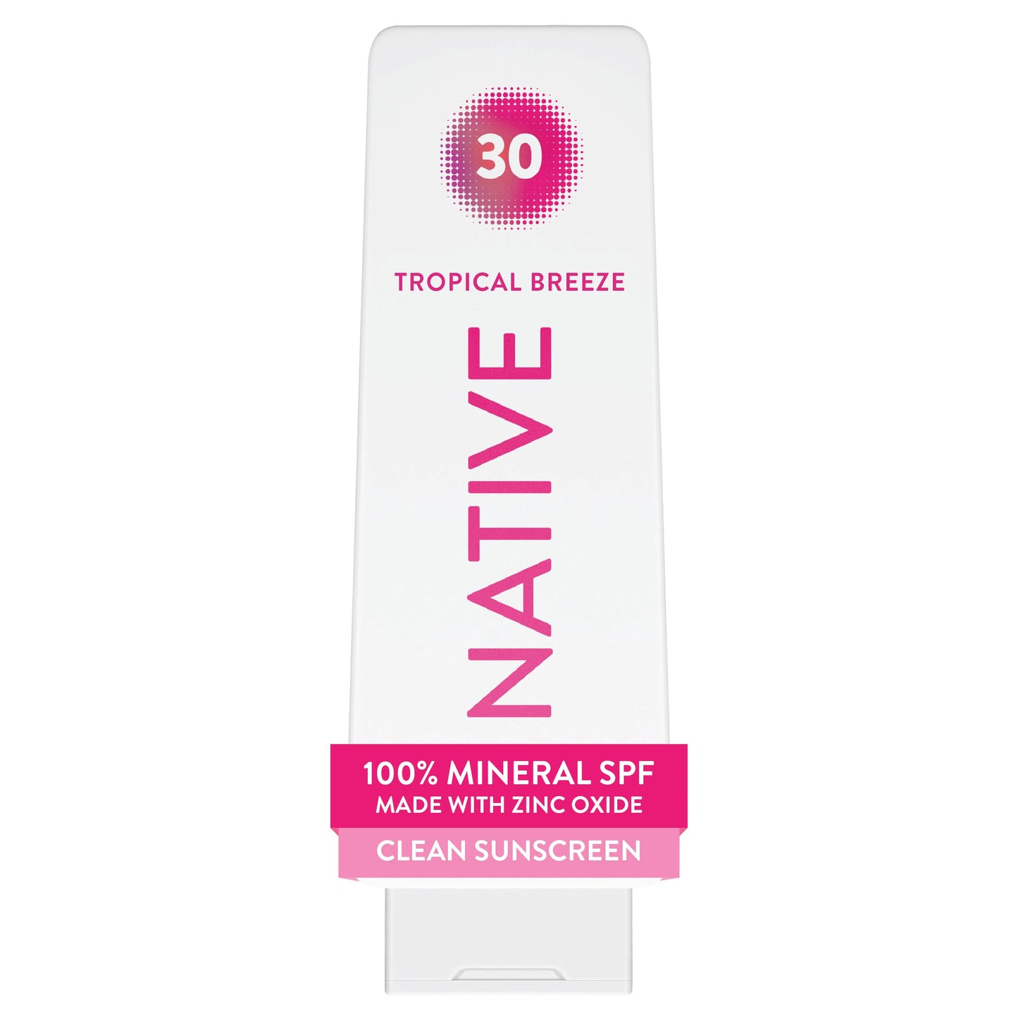 HotNative Mineral Sunscreen Lotion SPF 30, Pear & Coconut Water Scent, with 100% Mineral Zinc Oxide for Face & Body, Hawaii Compliant, Vegan, No White Cast - 7 oz
