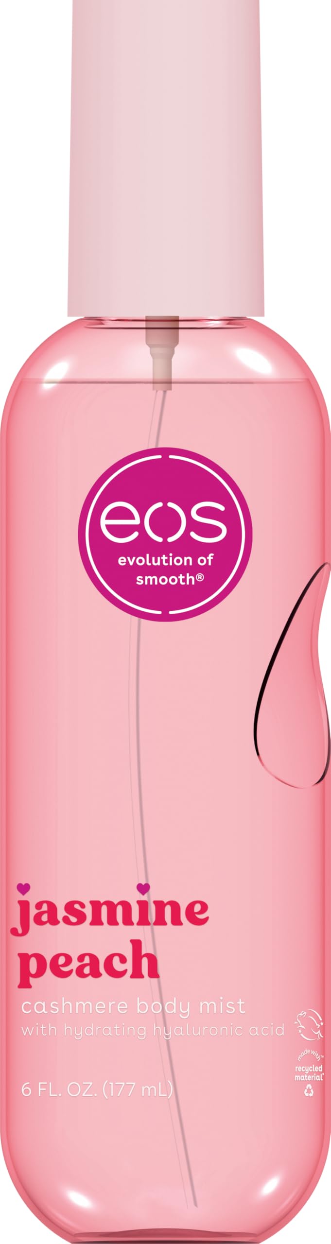 Hoteos Cashmere Body Mist, Fresh & Cozy, Body Spray for Women, Hair Mist, Moisturizing, Hyaluronic Acid, Glycerin, Vegan, Cruelty-free, 6 fl oz
