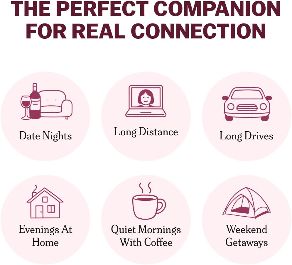 HotTALES 150 Conversation Cards, Perfect for Dinners, Road Trips, Classrooms & Game Nights, Gifts & Gatherings, Conversation Starters to Spark Creativity (Couples Edition)