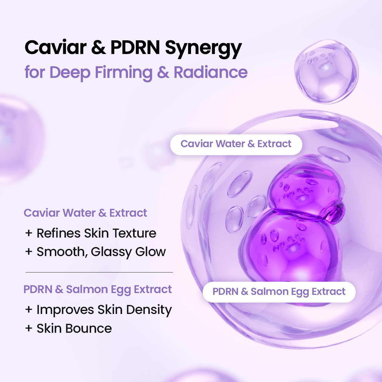 HotBIODANCE Rejuvenating Caviar PDRN Real Deep Mask, Overnight Hydrogel Face Mask, Skin Firming, Radiance, Enhancing Skin Recovery, Korean Skin Care, Self Care Gifts for Women | 1.19oz(34g) x 4ea