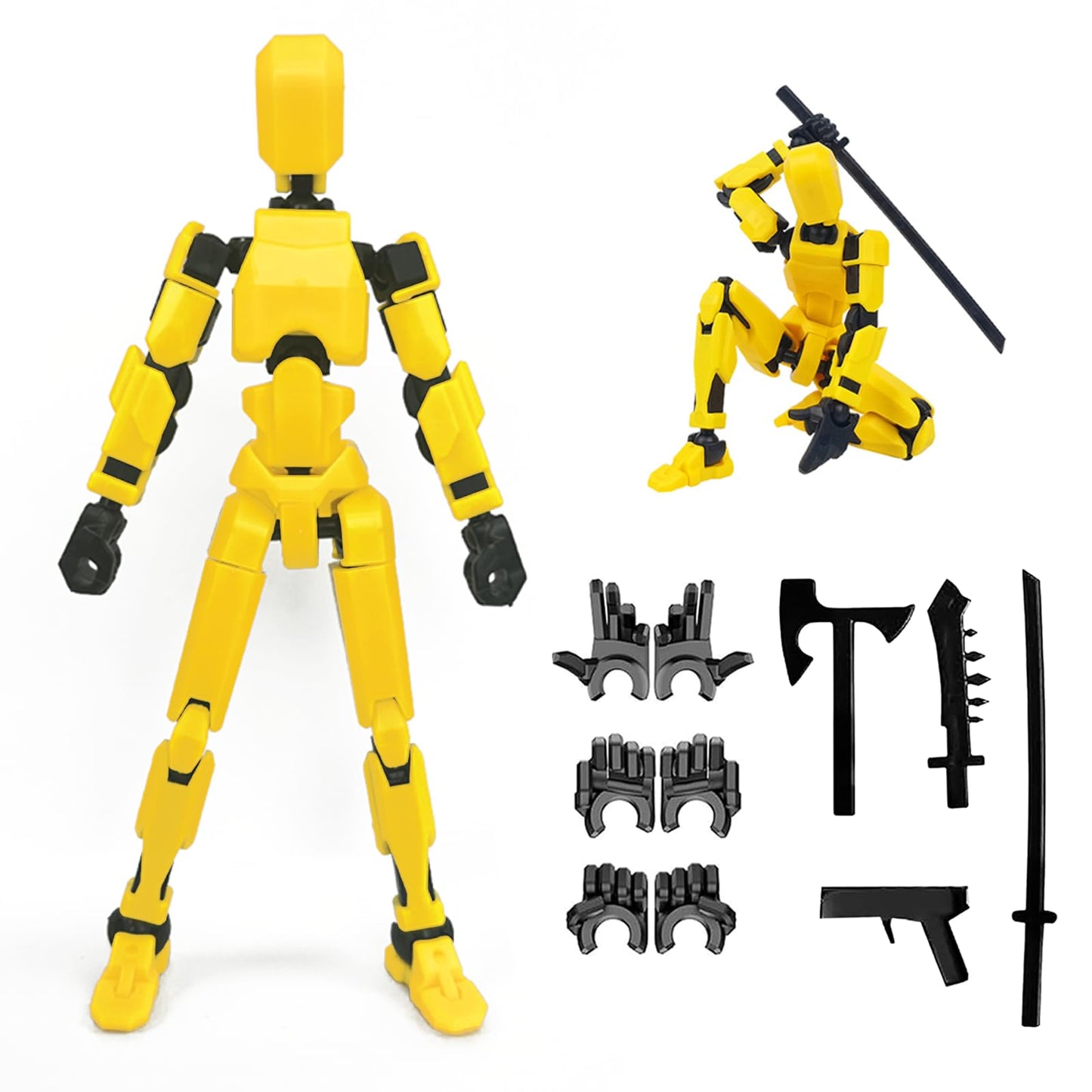Hot 2026 New Assembly Completed-Titan 13 Action Figure,Dummy Robot 13 Action Figures Set,3D Printed Multi-Jointed Action Figures,Nova 13 Action Figure for Collectors Desktop Decorations (5pcs)