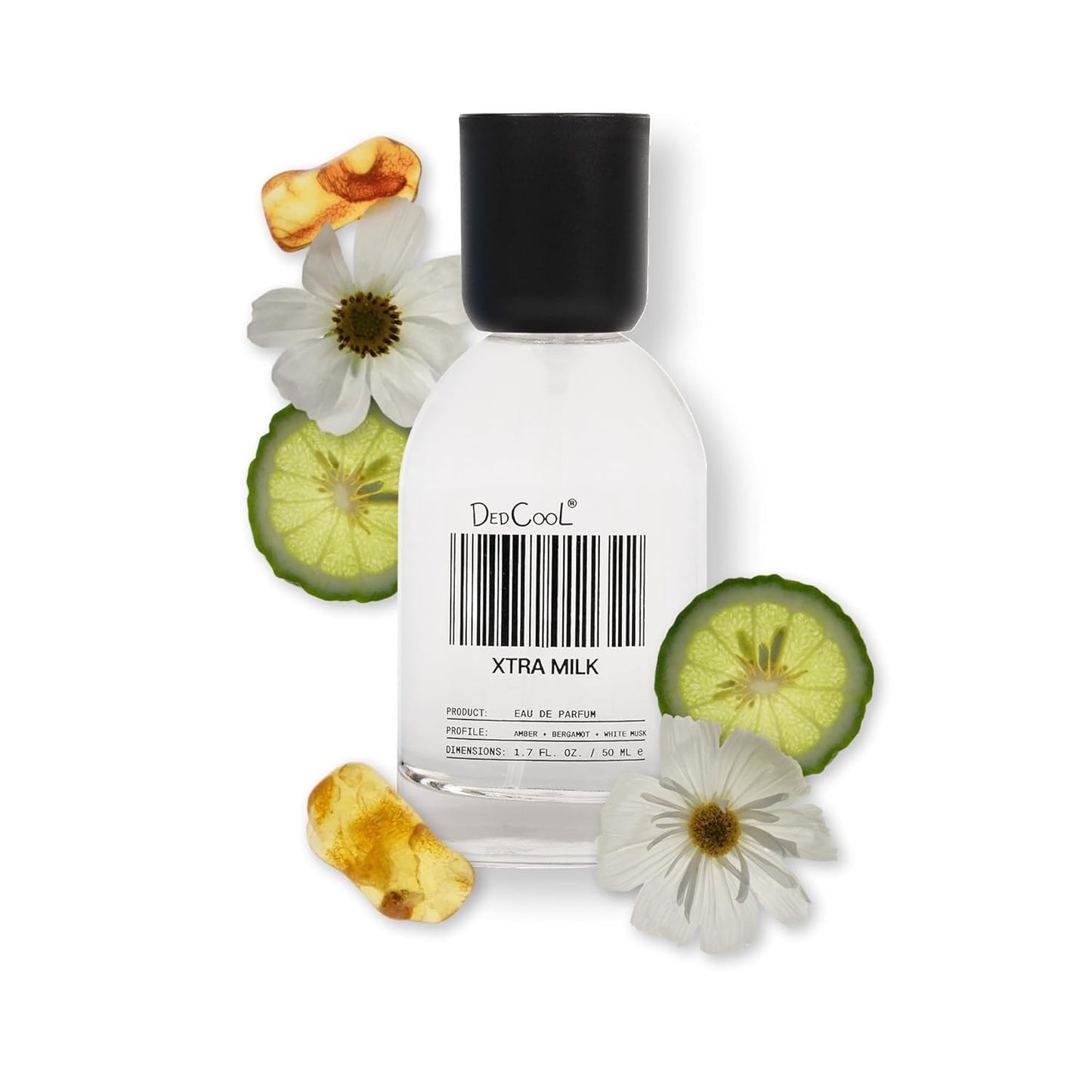 Hot DedCool, Eau de Parfum, Xtra Milk, Clean Unisex Fragrance, 1.7 fl oz | Bergamot, white musk & amber notes, non-toxic & vegan