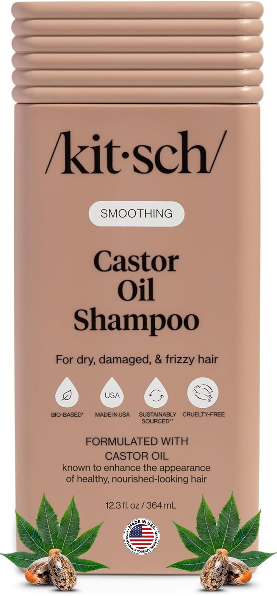 HotKitsch Rosemary & Biotin Shampoo for Hair Growth – Made in USA, 12.3 oz | Volumizing Shampoo for Women & Men – Boosts Fullness and Shine After 1 Use – Clean Bio-Based Hair Care – Color-Safe