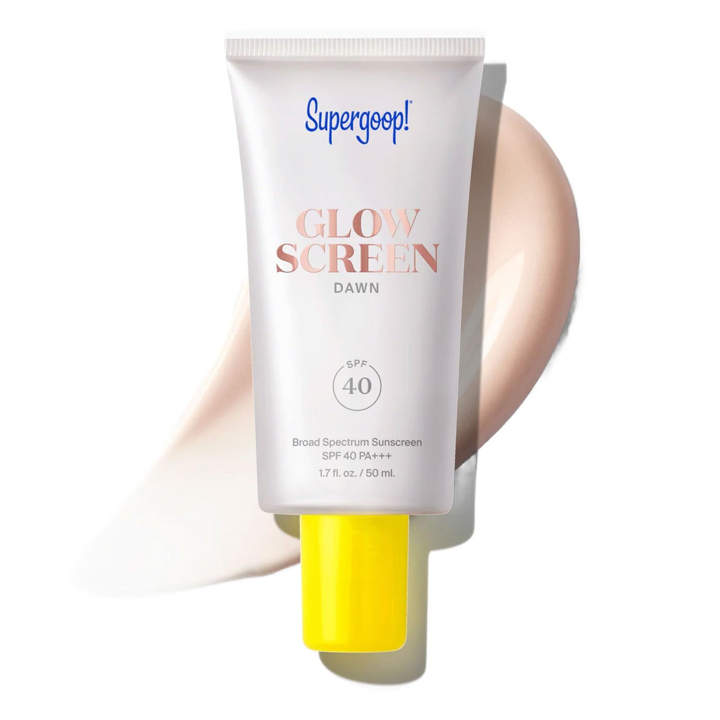 HotSupergoop! Glowscreen SPF 40 - Glowy Primer + Broad Spectrum Tinted Sunscreen - Helps Filter Blue Light - Hydration - Hyaluronic Acid & Vitamin B6