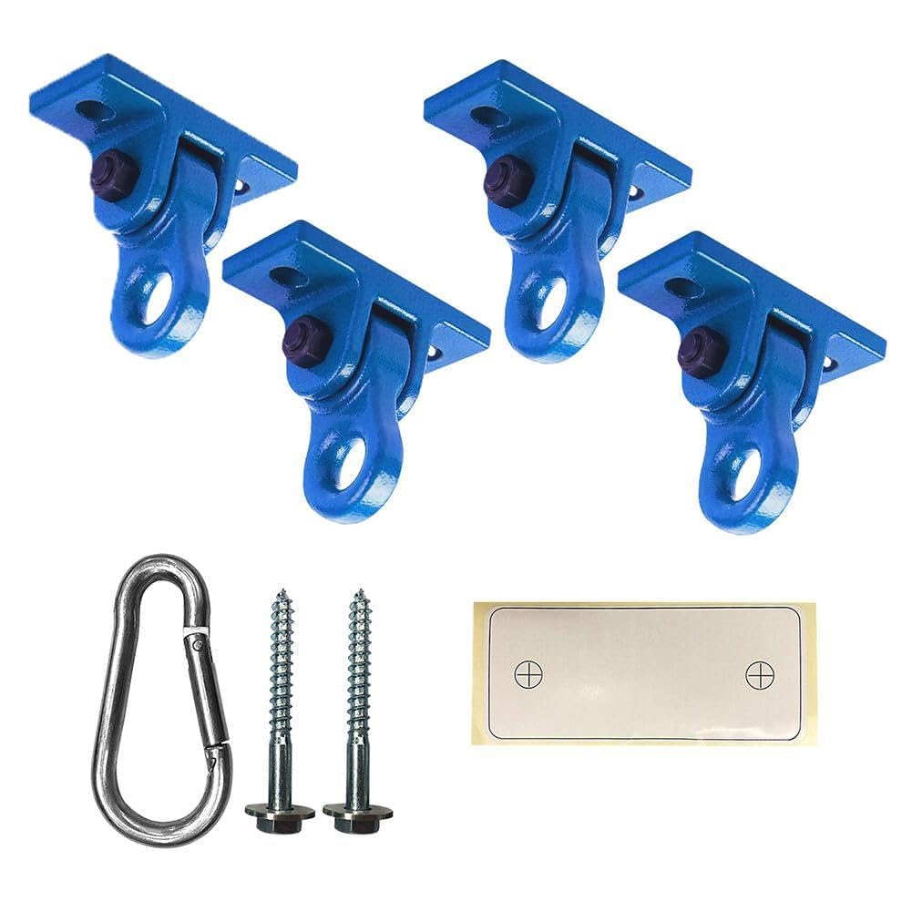 HotABUSA Heavy Duty Black Swing Hangers Screws Bolts Included Over 5000 lb Capacity Playground Porch Yoga Seat Trapeze Wooden Sets Indoor Outdoor 2 Pack