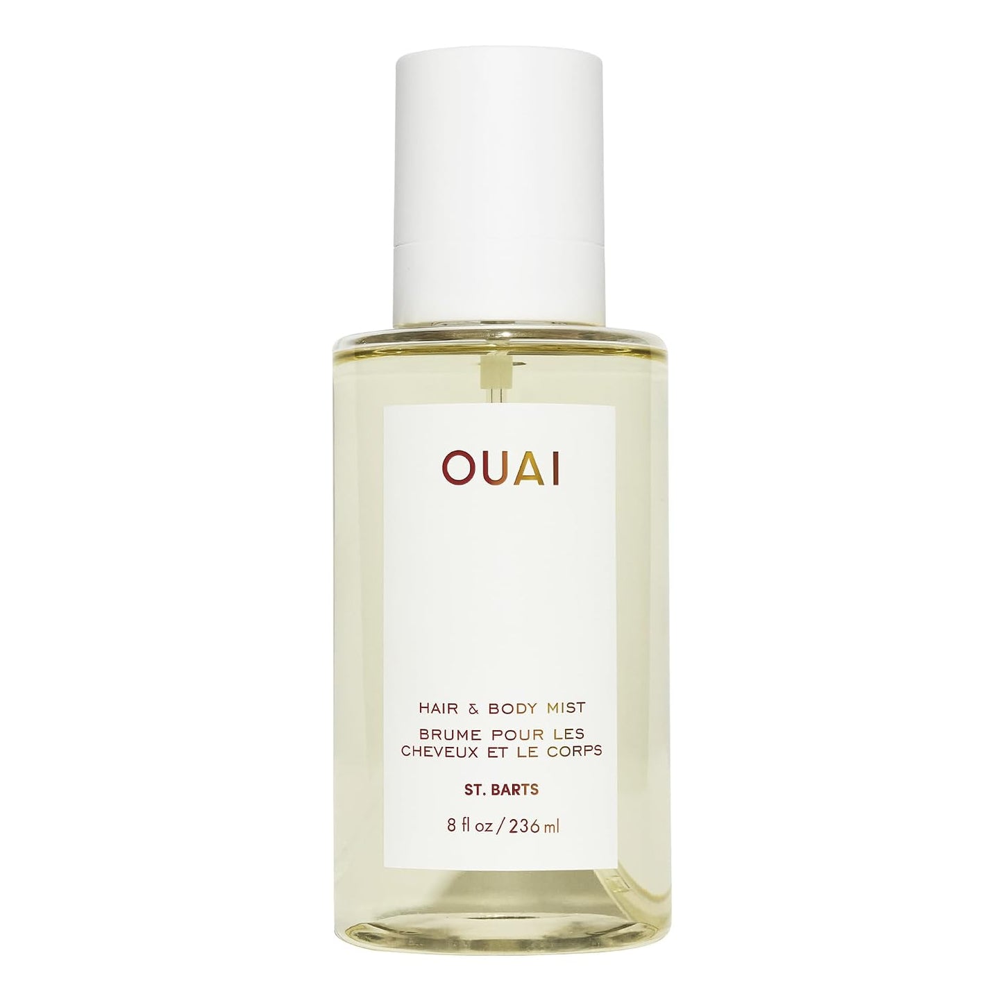 Hot OUAI St. Barts Hair and Body Mist - Tropical-Scented Hair Perfume and Body Spray - Notes of Dragonfruit, Orange Blossom, Tuberose & Musk (8 Fl Oz)