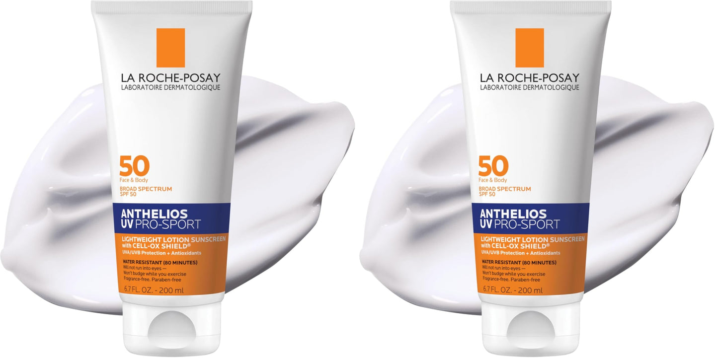 HotLa Roche-Posay Anthelios UV Pro-Sport Sunscreen for Face & Body, Water & Sweat Resistant, Invisible Broad Spectrum Sunscreen, Lightweight & Breathable Skin Sun Protection