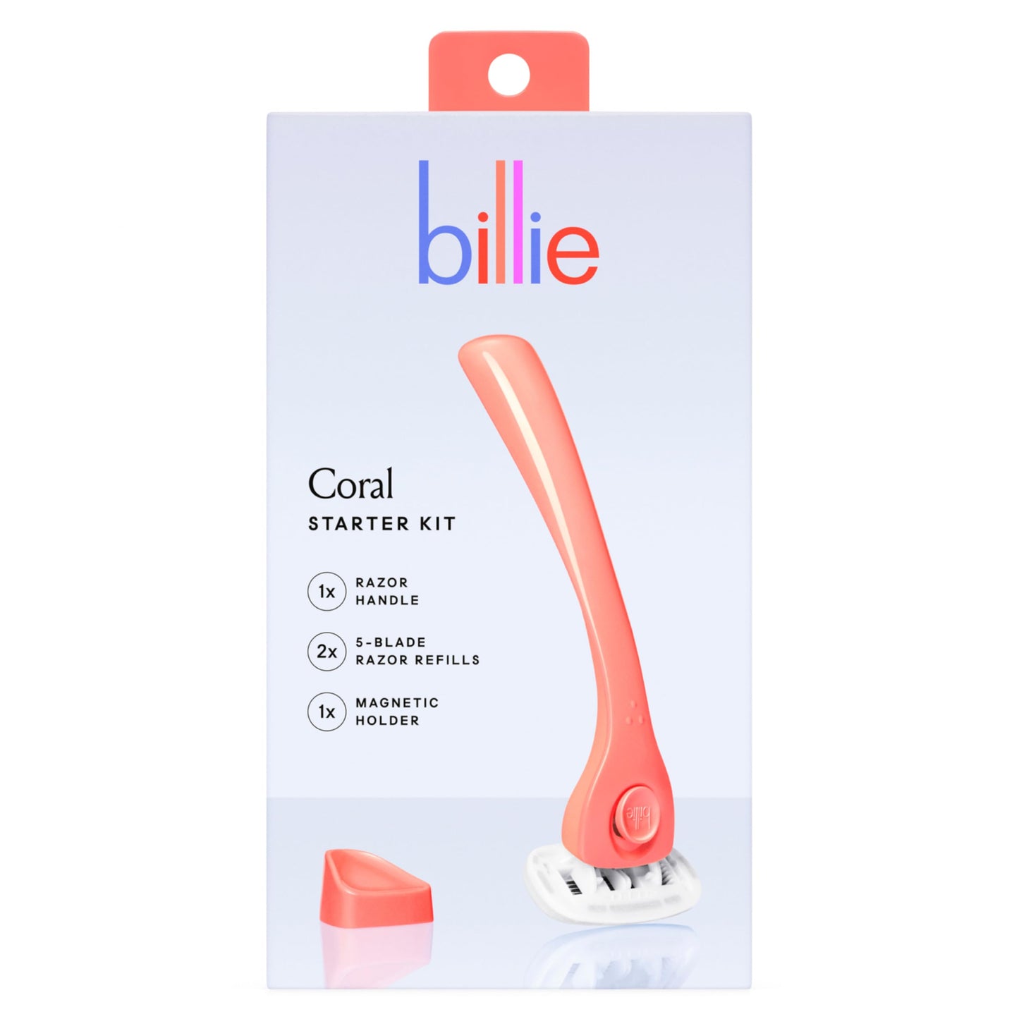 HotBillie Razors for Women Shave Kit – Women’s Razor + 2 x 5-Blade Razor Refills + Magnetic Holder – Sunburst