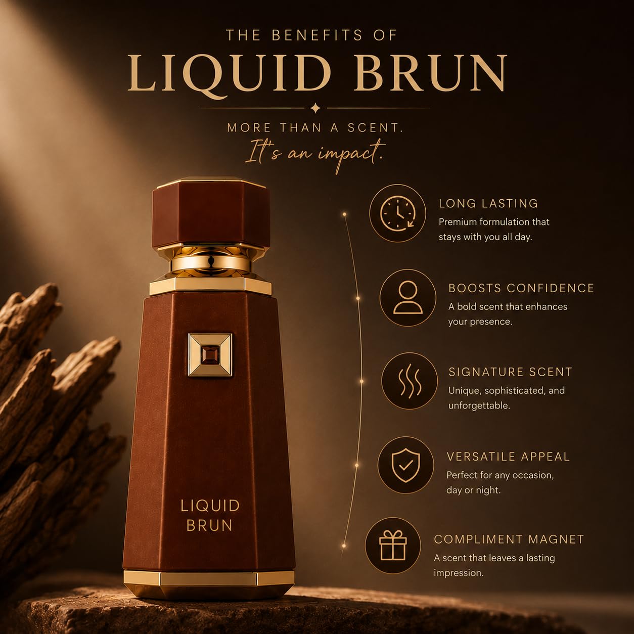 Hot Fragrance World Liquid Brun Eau de Parfum for Men 100ml by French Ave