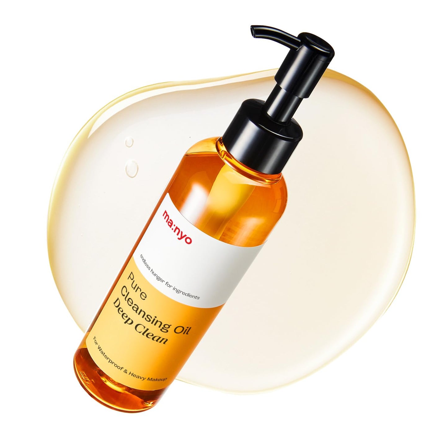 HotMANYO Pure Cleansing Oil, Natural Oil Cleanser for Face, Makeup Blackhead Remover, Korean Skin Care, 6.76 fl oz (200ml)