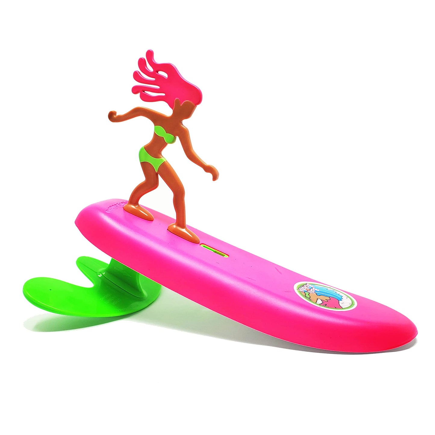 Hot Surfer Dudes Classics Wave Powered Mini-Surfer and Surfboard Toy - Outer Bank Olivia