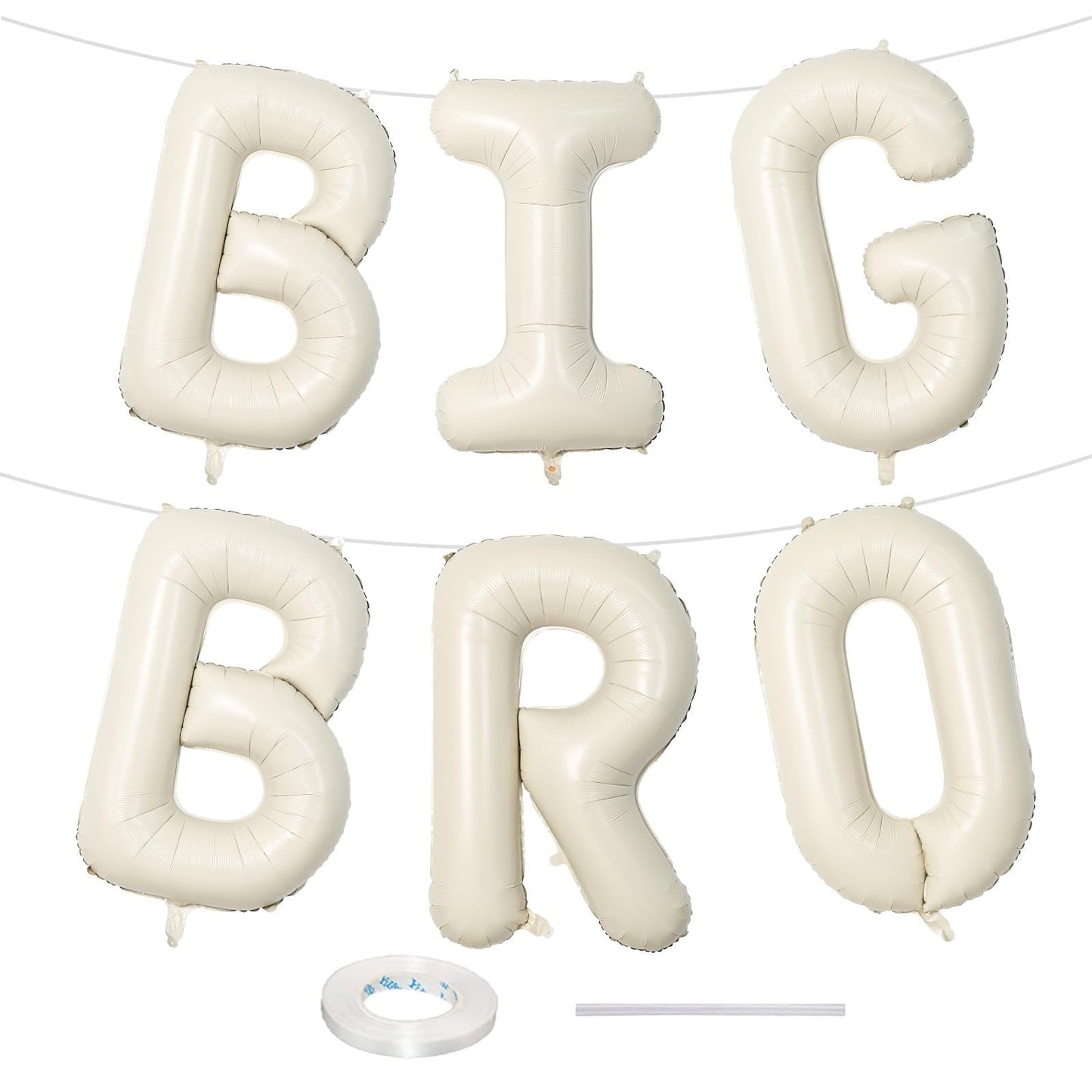 Hot40 Inch Beige BRIDE Balloons Bachelorette for Bridal Shower, Cream White Sand Bride Mylar Foil Banner Letter Sign, Bridal Balloon Banner for Wedding Engagement Bride To Be Party Favors Decorations