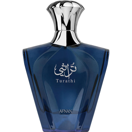 Hot Afnan Turathi Blue Eau de Parfum Spray for Men, 3.0 Fl. Oz