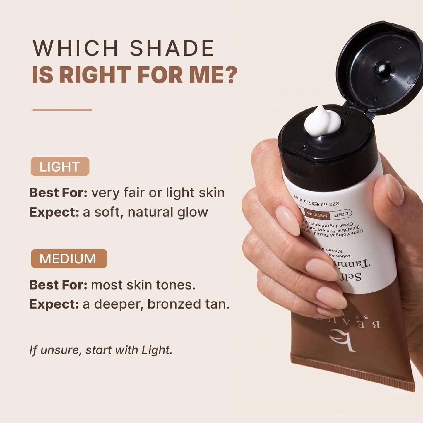 HotTanning Lotion Self Tanner - USA Made with Natural and Organic Ingredients | Non Toxic Sunless Browning Lotion, Best Gradual Tanner for Men and Women, Streak-Free Fake Tan (Light)