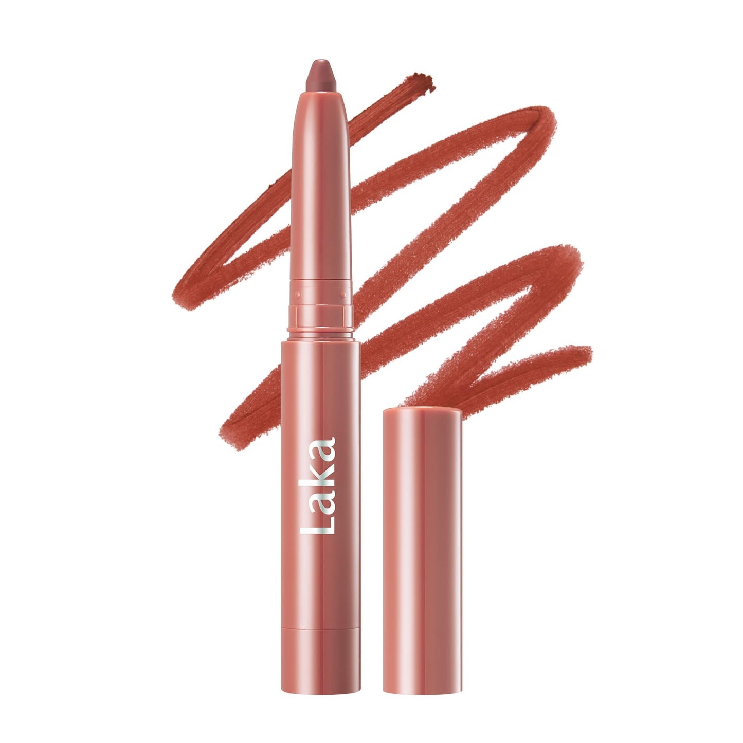 HotLaka Lip Liner - Smooth & Blendable Soft Matte Lip Contour Pencil for Shaping & Overlining Lips | Waterproof Formula, Oil-Cleanse Off, Long-Lasting Wear | #02 Suede Pink (Cool Nude Pink)