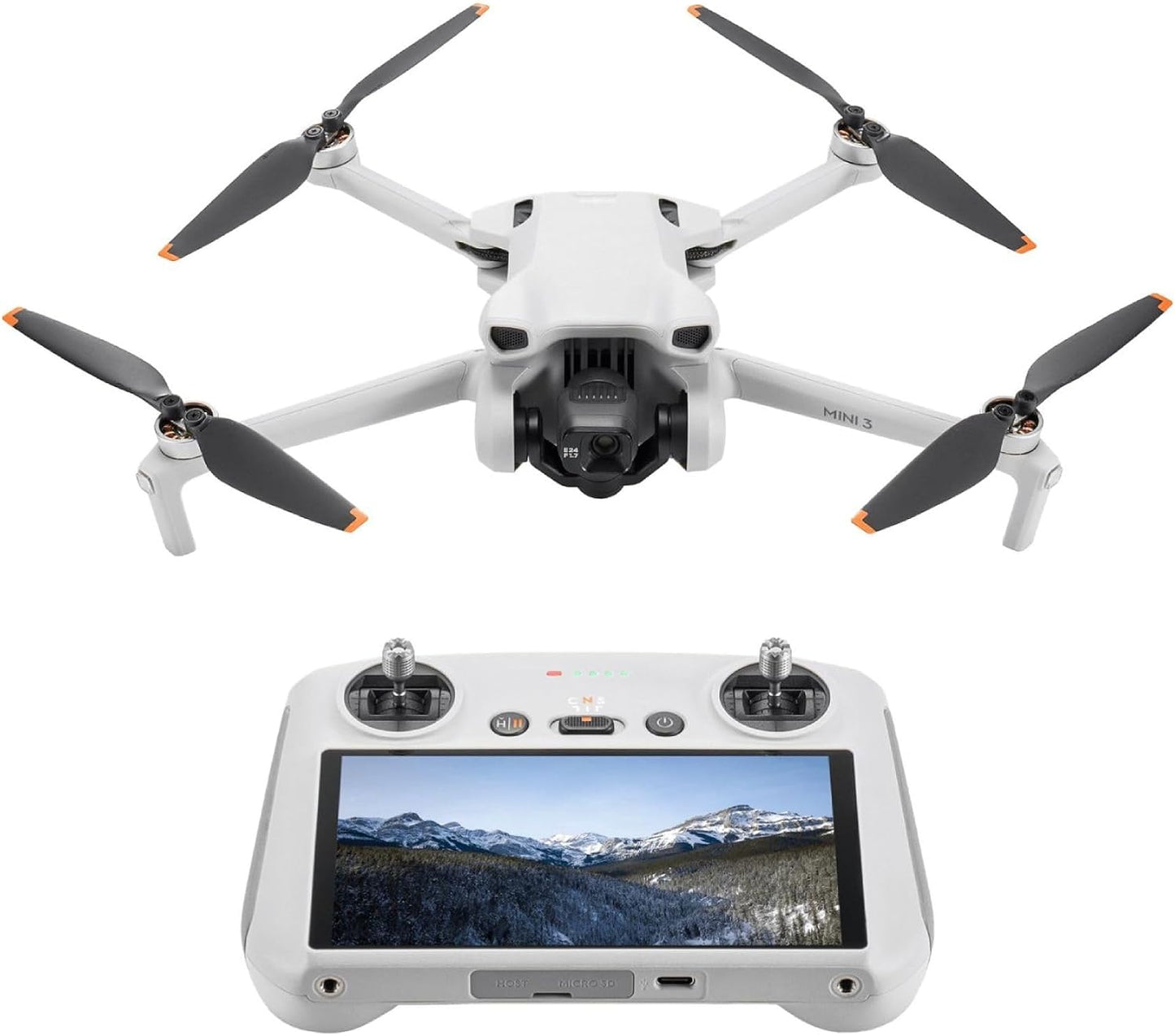 HotDJI Mini 3 With DJI RC, 3-Axis Mechanical Gimbal Mini Camera Drone | 4K HDR Video, 38-Min Flight Time, up to 32800ft (10km) Video Transmission, Vertical Shooting, GPS Auto Return