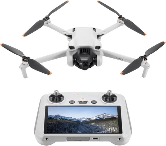 HotDJI Mini 3 With DJI RC, 3-Axis Mechanical Gimbal Mini Camera Drone | 4K HDR Video, 38-Min Flight Time, up to 32800ft (10km) Video Transmission, Vertical Shooting, GPS Auto Return