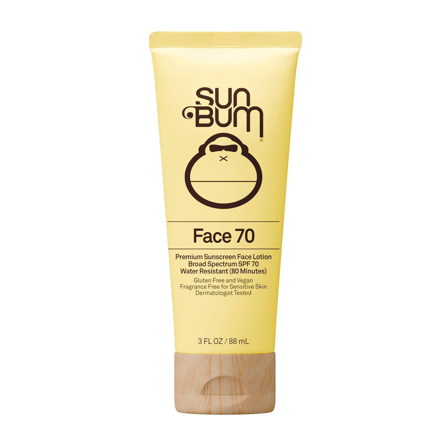 HotSun Bum Original SPF 50 Sunscreen Face Lotion - Broad Spectrum Moisturizing Facial Sunscreen with Vitamin E - Travel Size - 3 oz