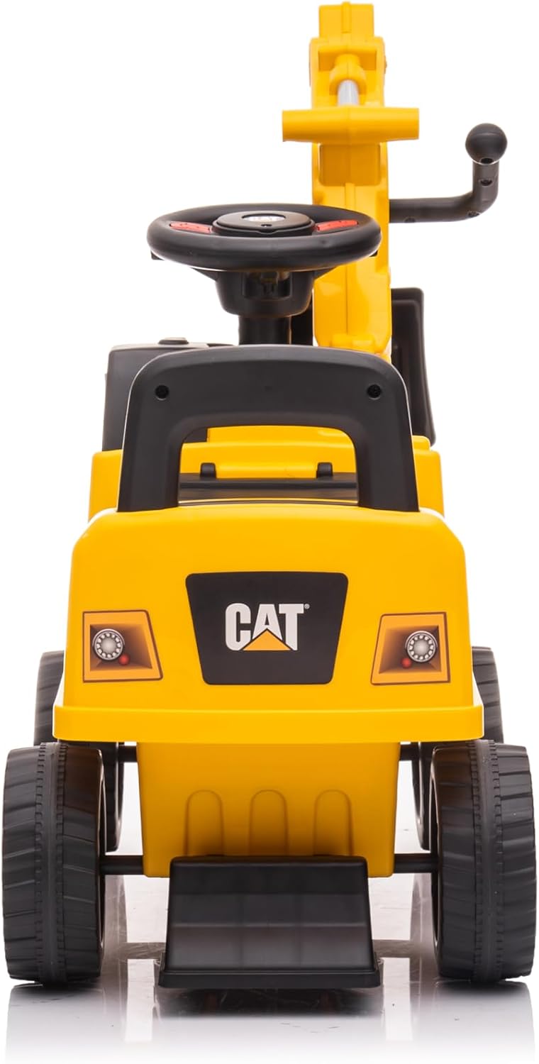 Hot Best Ride On Cars CAT Excavator Push Car – Licensed Caterpillar Ride-On Digger Toy for Kids with Rotating Bucket & Under-Seat Storage – Construction Vehicle for Toddlers