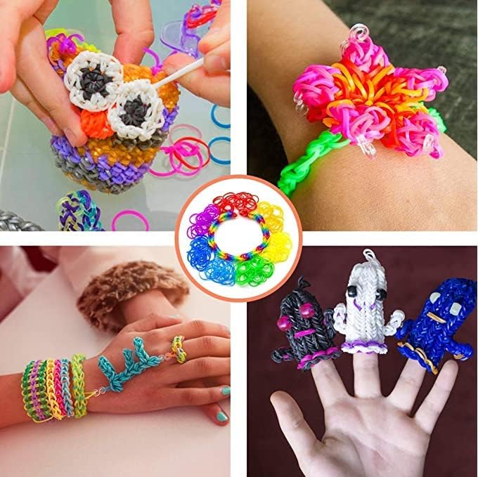 Hot YITOHOP 12080+ Loom Bands Set, Rubber Bands for Bracelet Making Kit, DIY Arts & Crafts Idea, Friendship Bracelet Birthday Gift Kits for Kids Girls Boys Creative Art Crafts