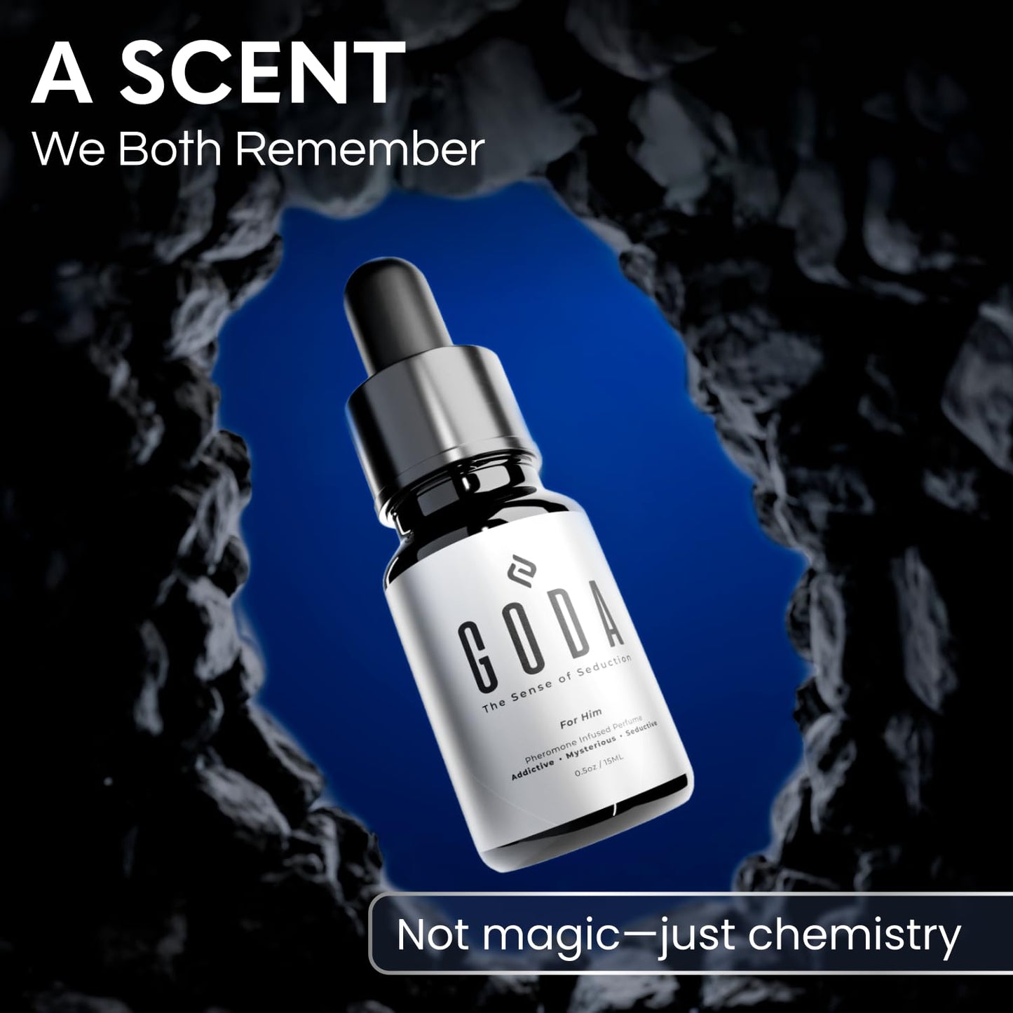 Hot GODA Pheromones Cologne for Men Infused with Real Pheromones – Citrus and Lavender Scent – Sophisticated Fragrance for Confidence and Presence – Perfume for Men – 15ml/0.50 fl oz