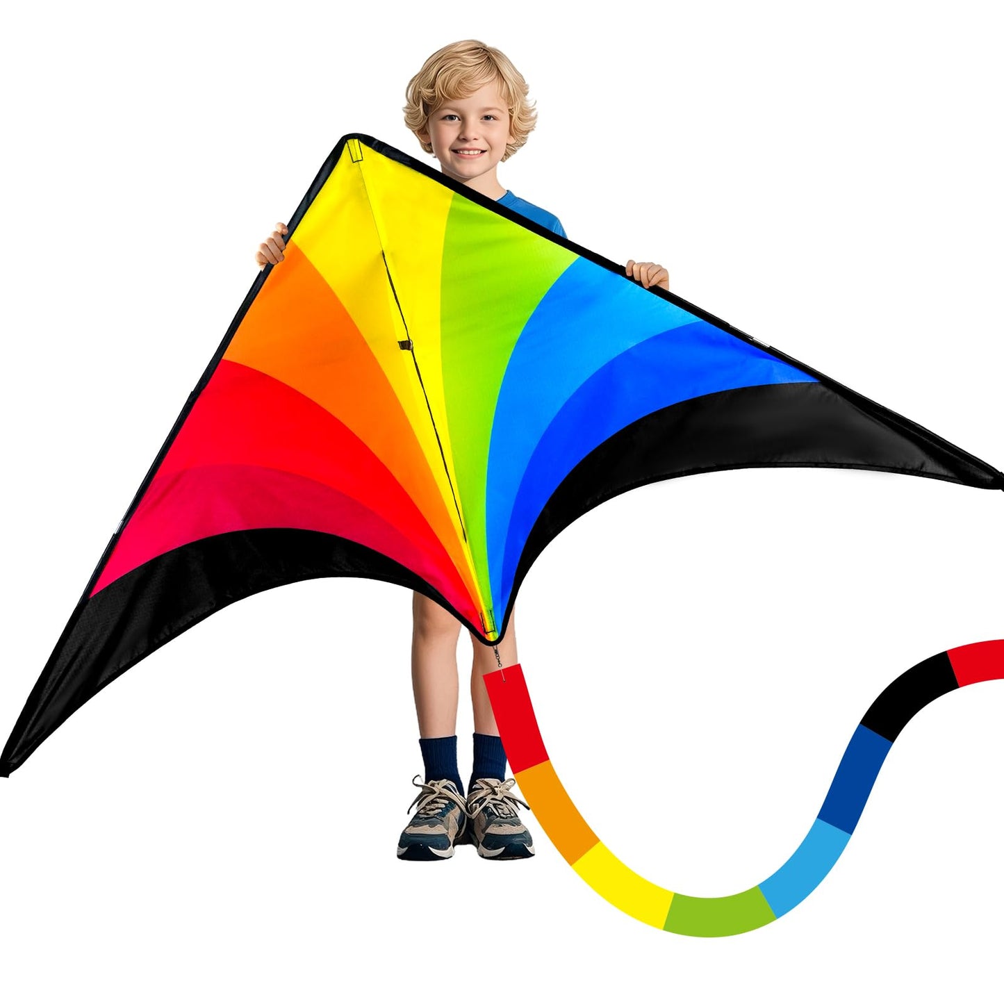 Hot SGftre Complete Kite with Handle, Line & Accessories,Easy to Fly for Kids & Adults, Perfect for Beach, Park, Family Outdoor Activities