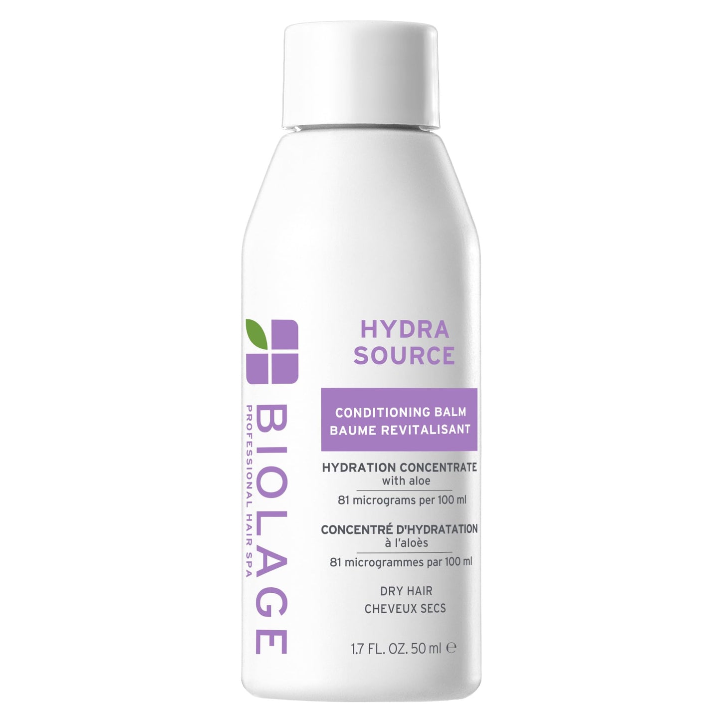 HotBiolage Hydra Source Conditioning Balm - For Fine To Medium Dry Hair, Moisturizes, Detangles & Adds Softness, Infused with Fermented Aloe & Micro-Filtered Hyaluronic Acid, Vegan & Paraben-Free