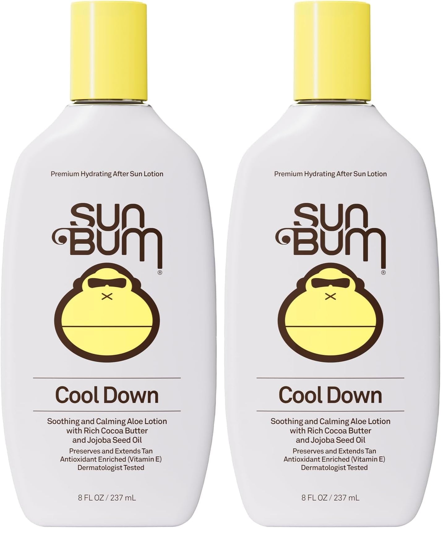 HotSun Bum Cool Down Aloe Vera Lotion - Vegan After Sun Care with Cocoa Butter to Soothe and Hydrate Sunburn - 8 oz