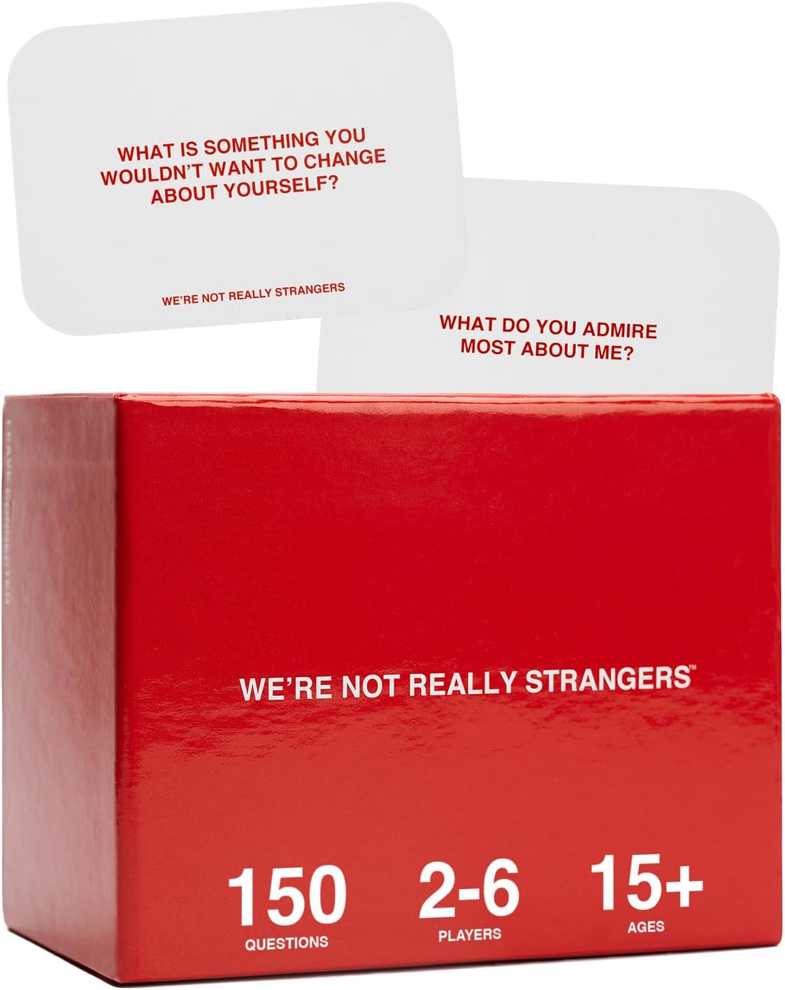 HotWE'RE NOT REALLY STRANGERS Card Game - 150 Conversation Cards for Adults, Teens, Couples, & Strangers - Icebreaker Questions for Game Night or Date Night, Ages 15+, 2-6 Players