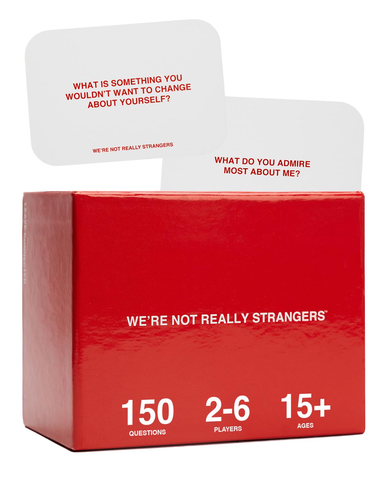 HotWE'RE NOT REALLY STRANGERS Card Game - 150 Conversation Cards for Adults, Teens, Couples, & Strangers - Icebreaker Questions for Game Night or Date Night, Ages 15+, 2-6 Players