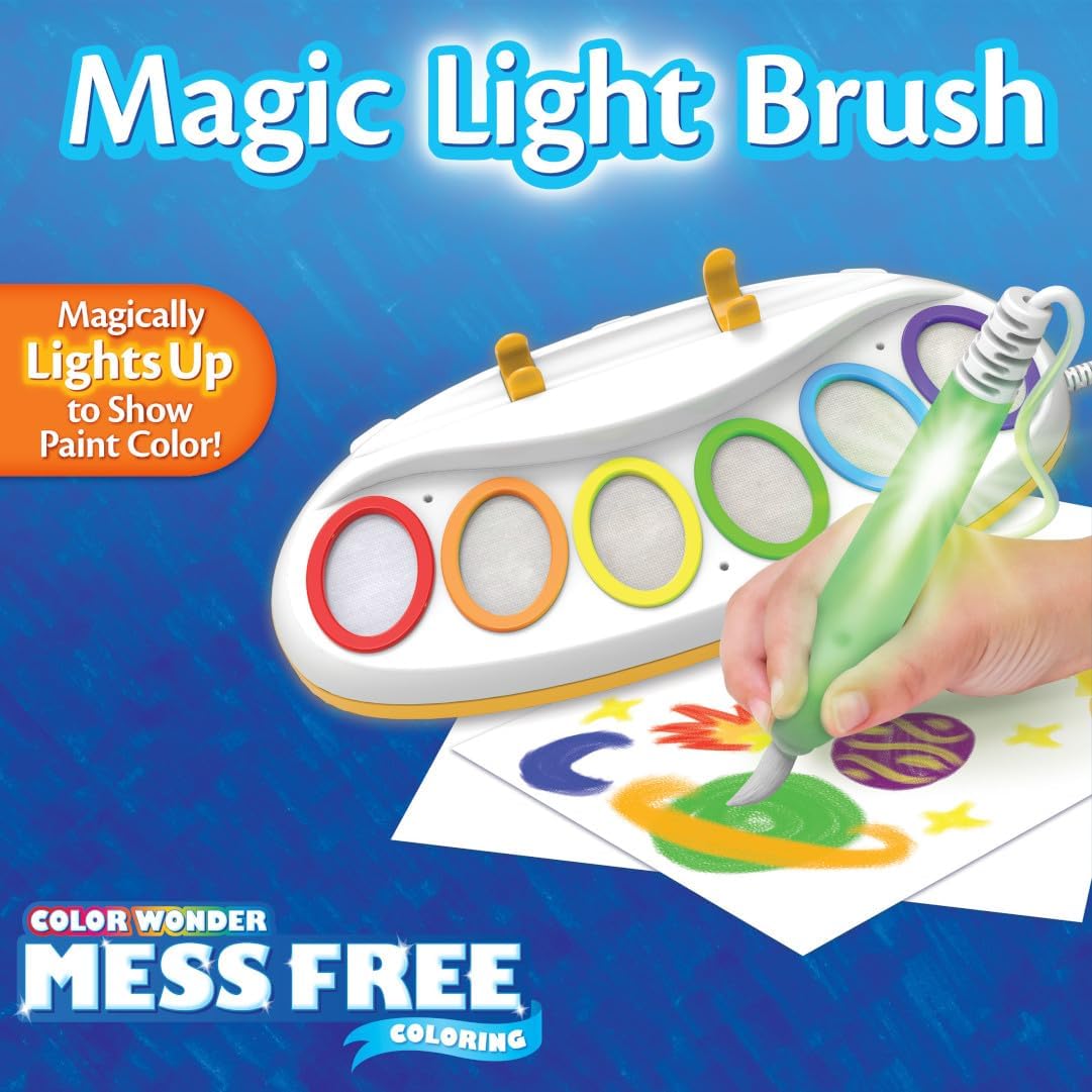 Hot Crayola Color Wonder Magic Light Brush, Mess Free Painting Station for Kids, Gift for Kids, Learning Toddler Activity Toy, Ages 3+