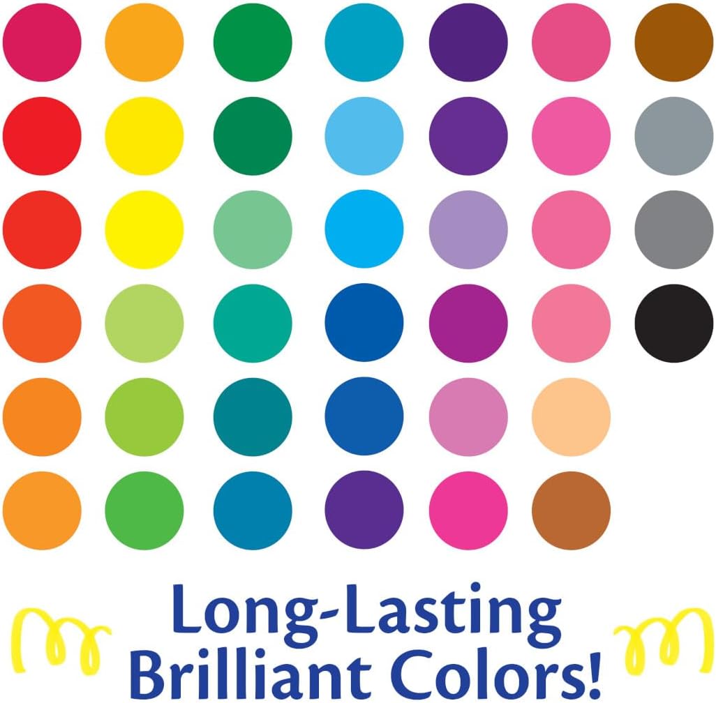 HotCrayola Ultra Clean Fine Line Washable Markers (40ct), School Supplies, Classroom Teacher Must Haves, Homeschool Essentials, Gifts for Kids, Ages 3, 4, 5
