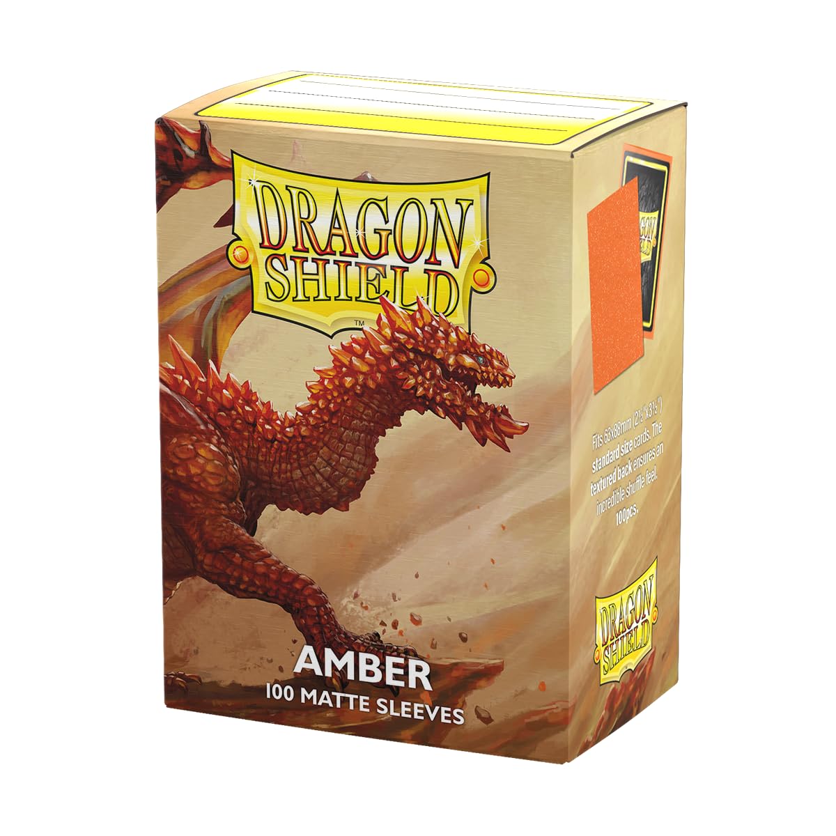 Hot Dragon Shield | Standard Size Card Matte Sleeves | 100 CT - Smooth & Tough Premium TCG Sleeves | Compatible with Pokemon, Flesh & Blood, One Piece & Magic the Gathering | Midnight Blue