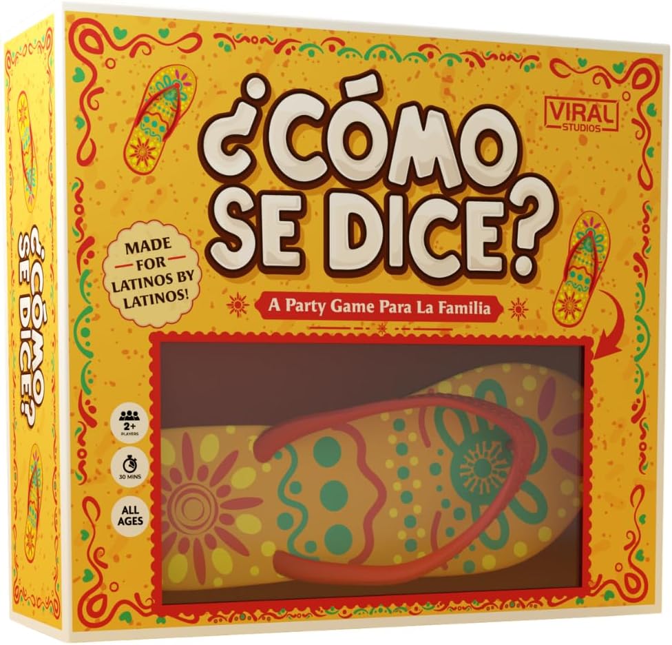 HotViral Studios ¿Cómo Se Dice? – Hilarious Spanish Party Card Game, “Chancla” Included | Funny Latino Game for Families & Adults Game Night | Spanish Trivia for No Sabo Kids | 3+ Players