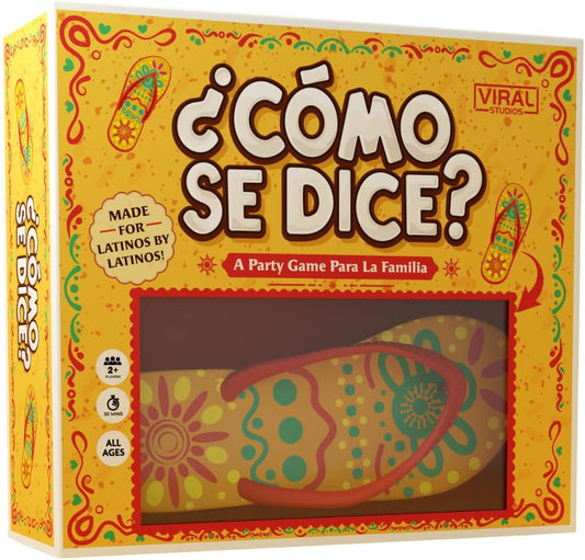 HotViral Studios ¿Cómo Se Dice? – Hilarious Spanish Party Card Game, “Chancla” Included | Funny Latino Game for Families & Adults Game Night | Spanish Trivia for No Sabo Kids | 3+ Players
