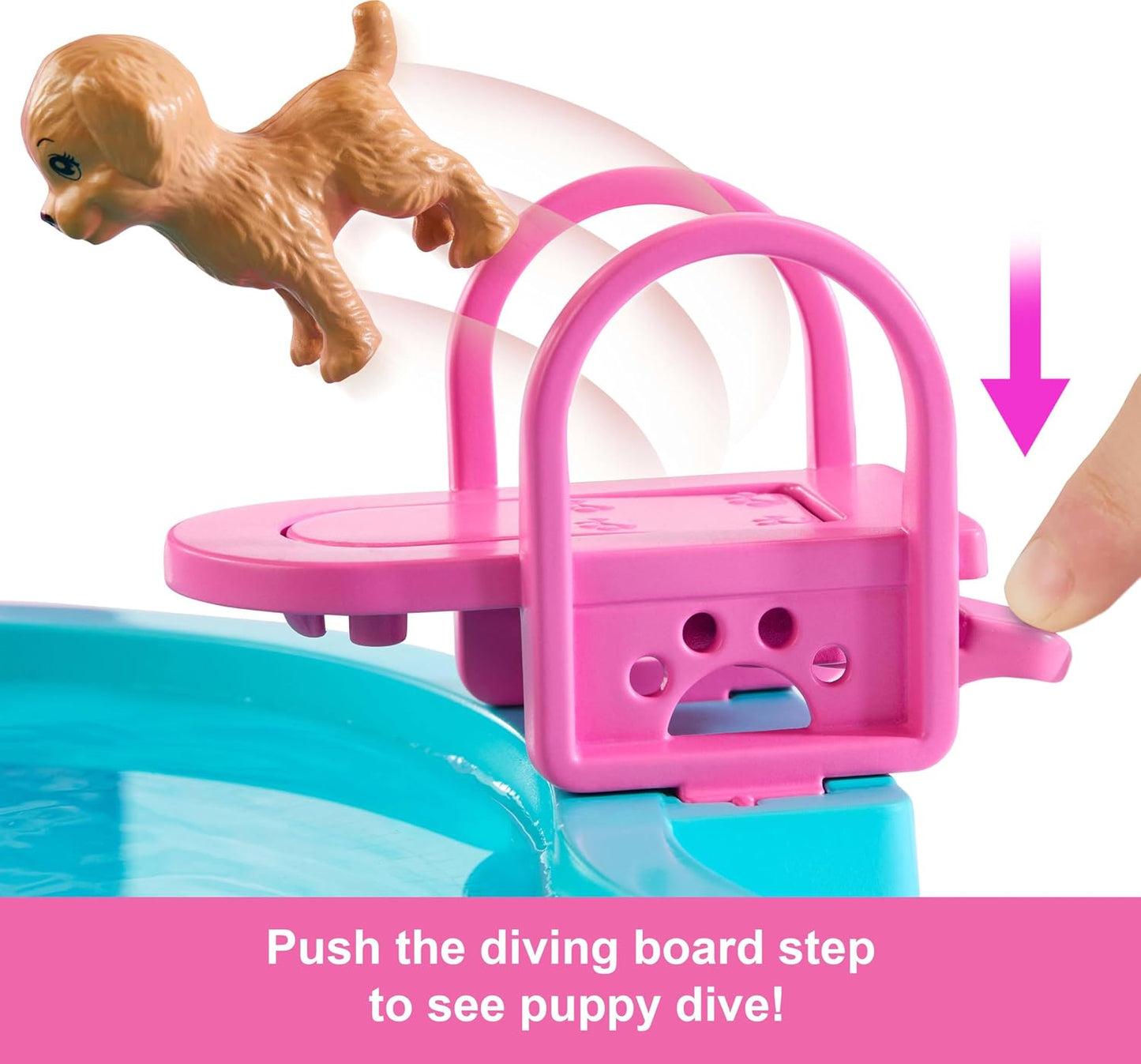 Hot Barbie Dream Pool Playset with 6 Play Areas, Including Slide & Bubbling Hot Tub, Plus 20+ Accessories Like Pet, Floaties & More