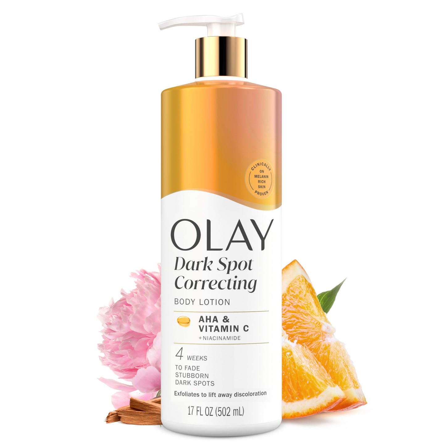 HotOlay Super Serum Hand & Body Lotion for Dry Skin, 24hr Long Lasting Hydration, 5+ Ingredient Complex for Bright Even Firm Luminous Skin, Sweet Vanilla & Soft Wood Scent, 18.5 fl oz