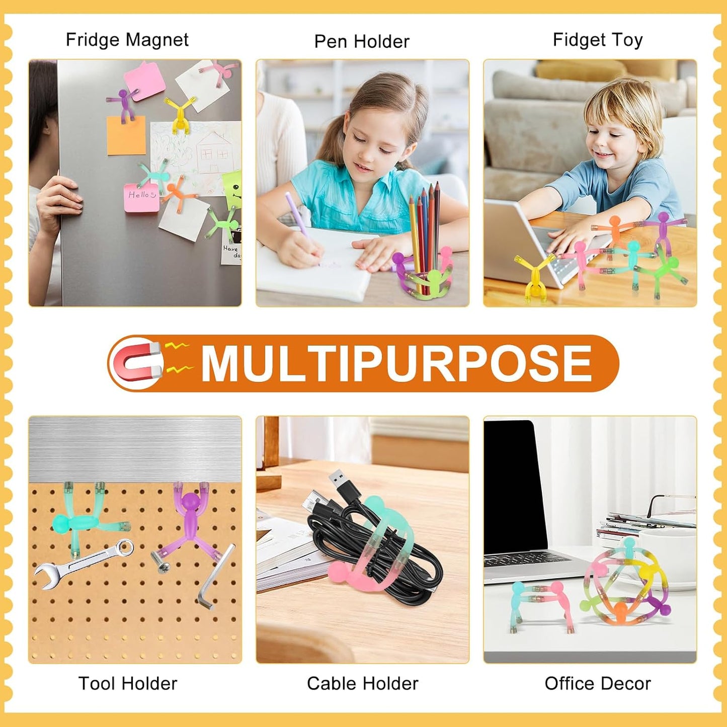 Hot laleay 6pcs Magnetic Toys,People Figures for Kids, Adults Kids Gifts, Magnetic Men for Teens Gifts,Kids Sensory Toys