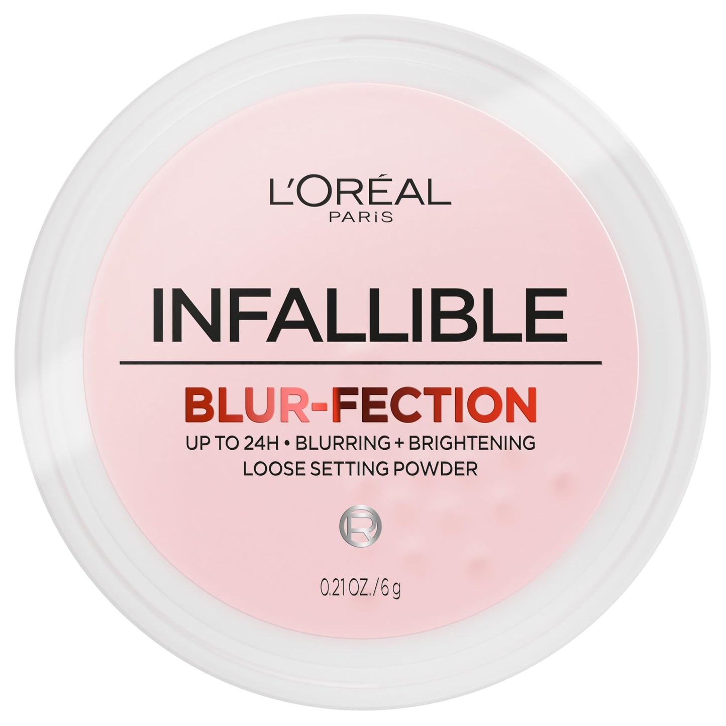 HotL'Oreal Paris Infallible Blur-fection Longwear Loose Setting Powder, Blurring Face Powder With Up to 24HRs of Wear, Brightening Light Pink, 1 Kit