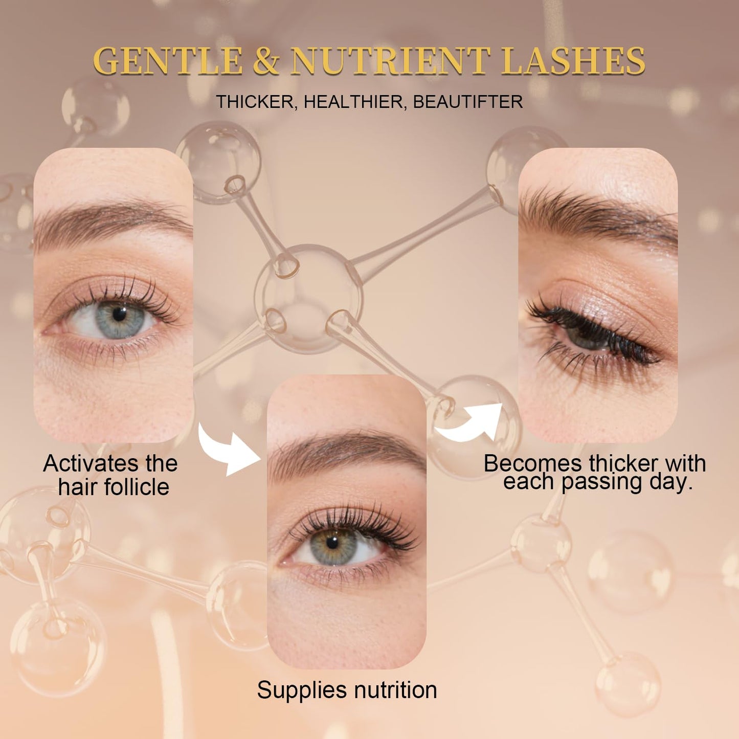HotLash Serum for Eyelash Growth, Premium Lash Enhancing Serum with Advanced Formula Volumizing Longer Fuller and Thicker Looking Lashes, Eyelash Growth for Sensitive Eyes (5 mL)