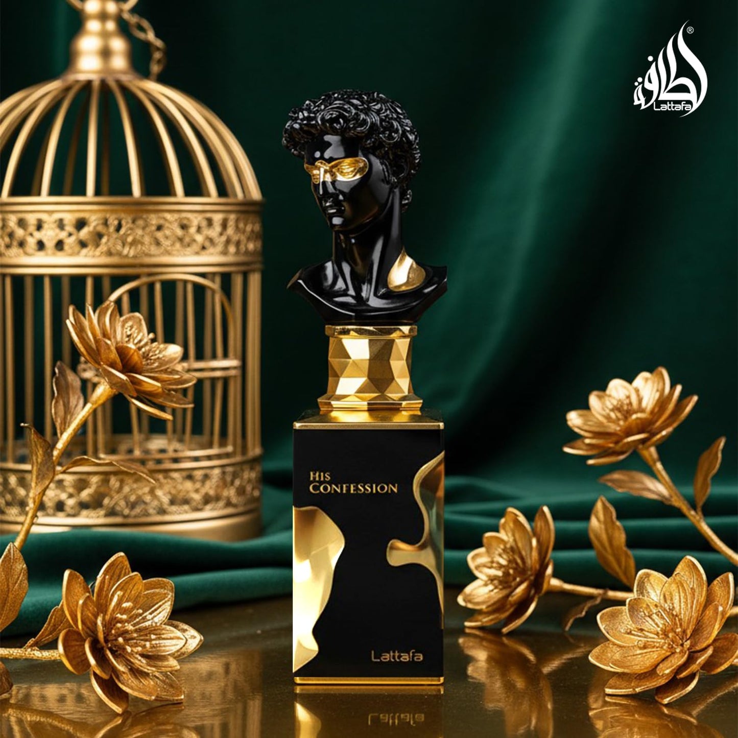 Hot Lattafa His Confession for Men Eau de Parfum Spray, 3.4 Ounce / 100 Ml