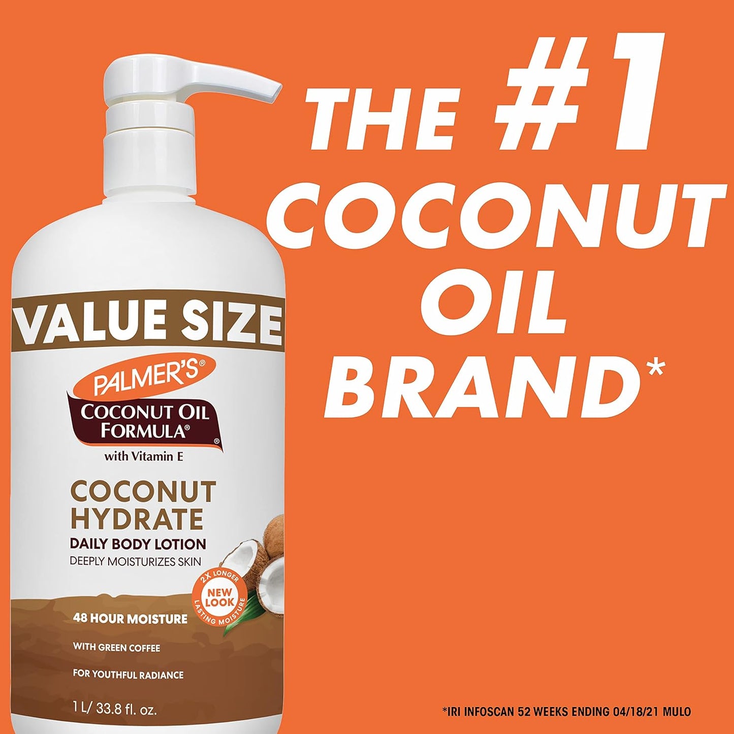 HotPalmer's Coconut Oil Formula Body Lotion for Dry Skin (33.8 Fl Oz)