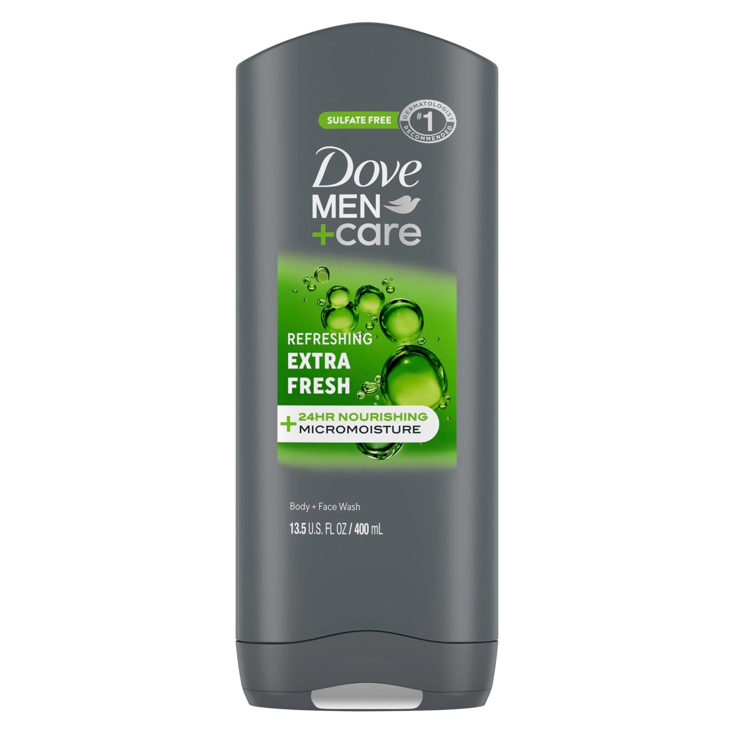HotDOVE MEN + CARE Body and Face Wash Refreshing Extra Fresh Men's Body Wash with 24-Hour Nourishing Micromoisture Technology 30 oz