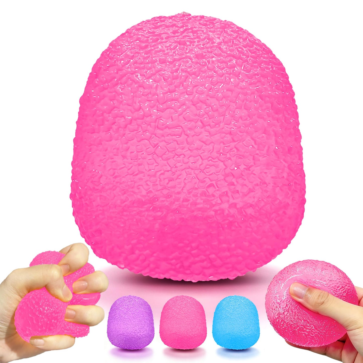 Hot 2Pcs Jellyfish Squeeze Toys, Drop Malt Sugar Balls Relieve Stress, Fidget Toy with a Super Solid for Kids, Sensory Toys for Anxiety and Stress Relief, Summer Party Gifts for Kids and Adult