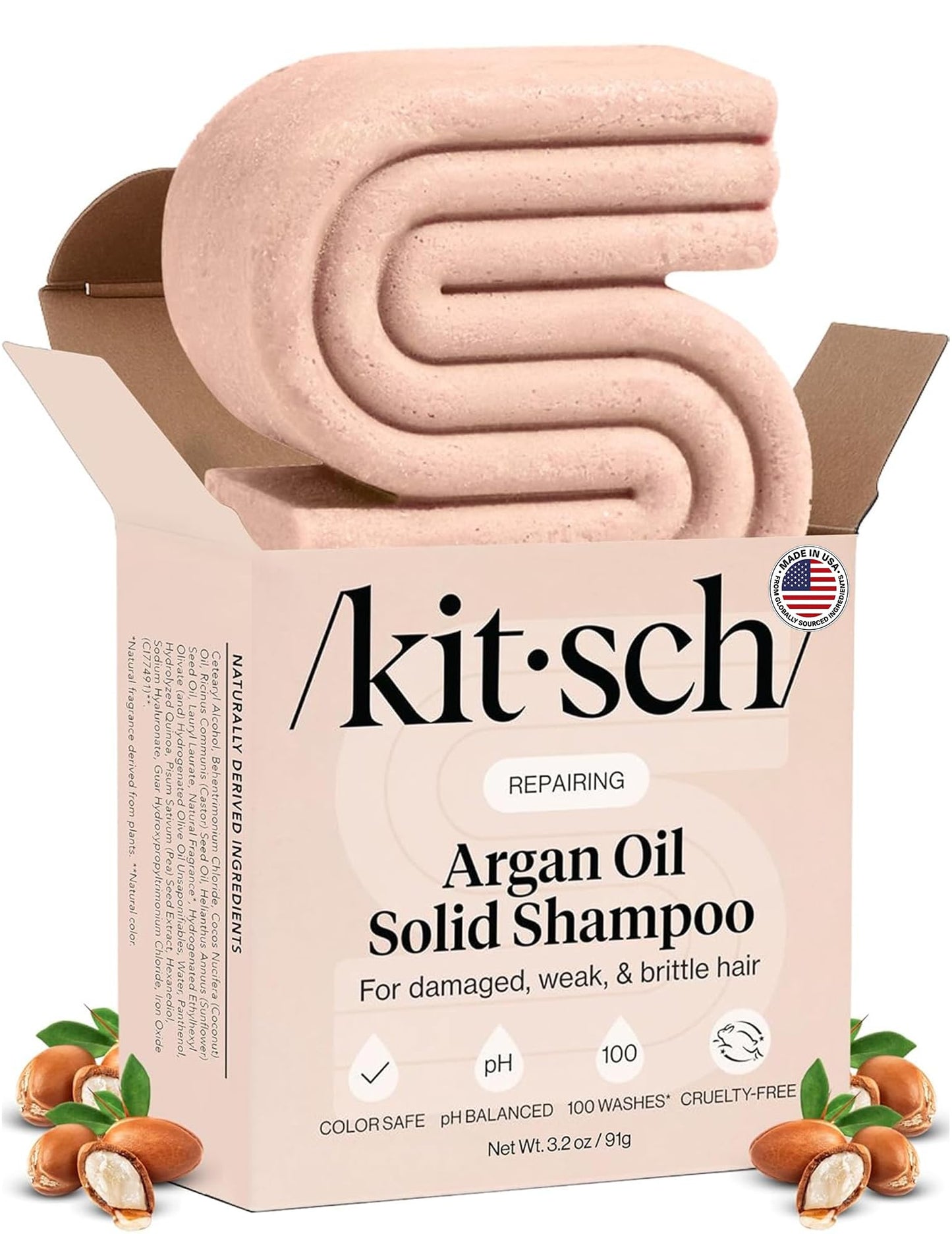HotKitsch Rosemary & Biotin Shampoo Bar Soap for Hair Growth - 3.5 oz | Strengthening, Thickening & Volumizing Hair Shampoo for Women and Men - Free of Paraben, Sulfate & Silicone - Made in USA