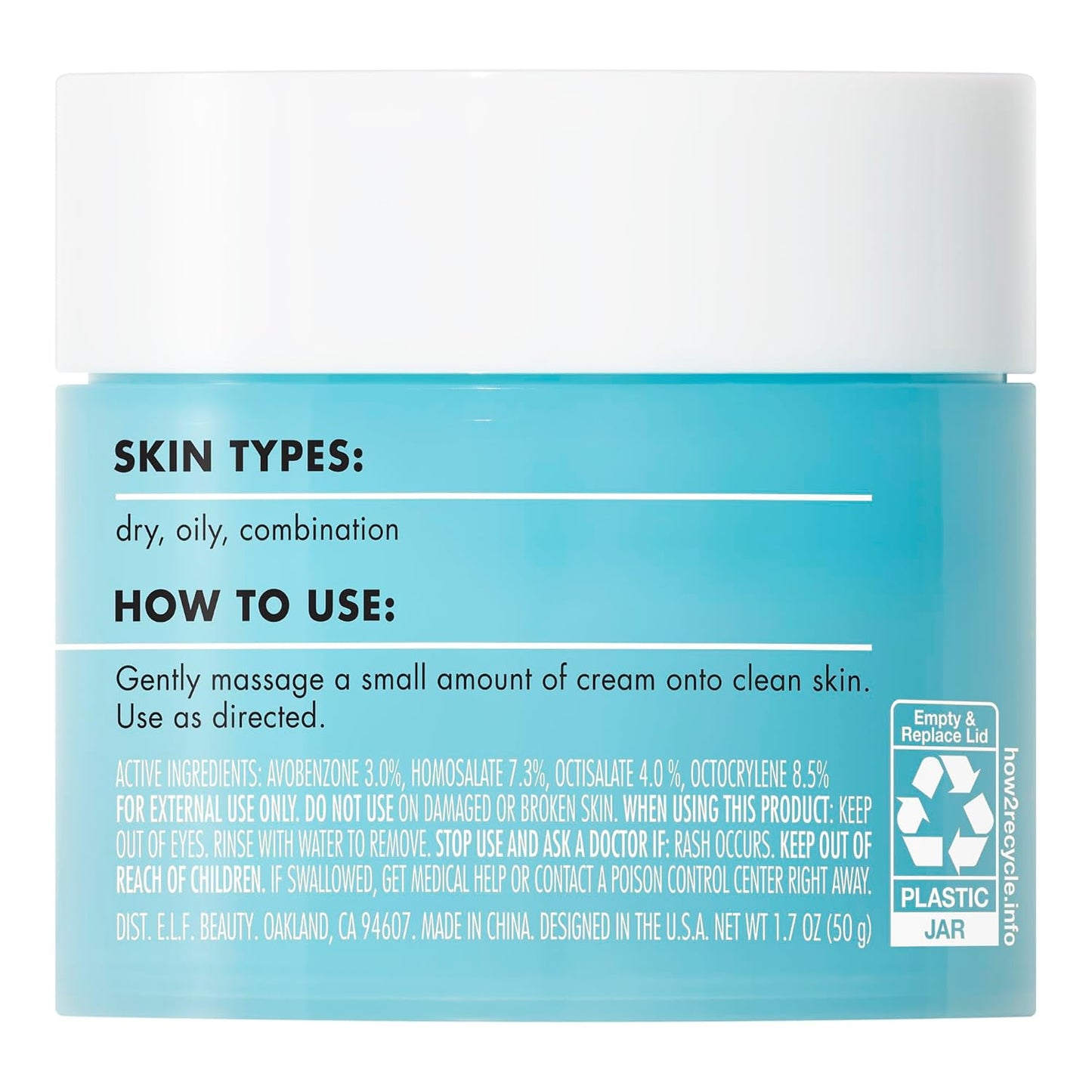 Hote.l.f. SKIN Holy Hydration! Face Cream Broad Spectrum SPF 30 Sunscreen Moisturizer, Made with Hyaluronic Acid, Niacinamide & Peptides, Lightweight Daily Protection, 1.7 oz