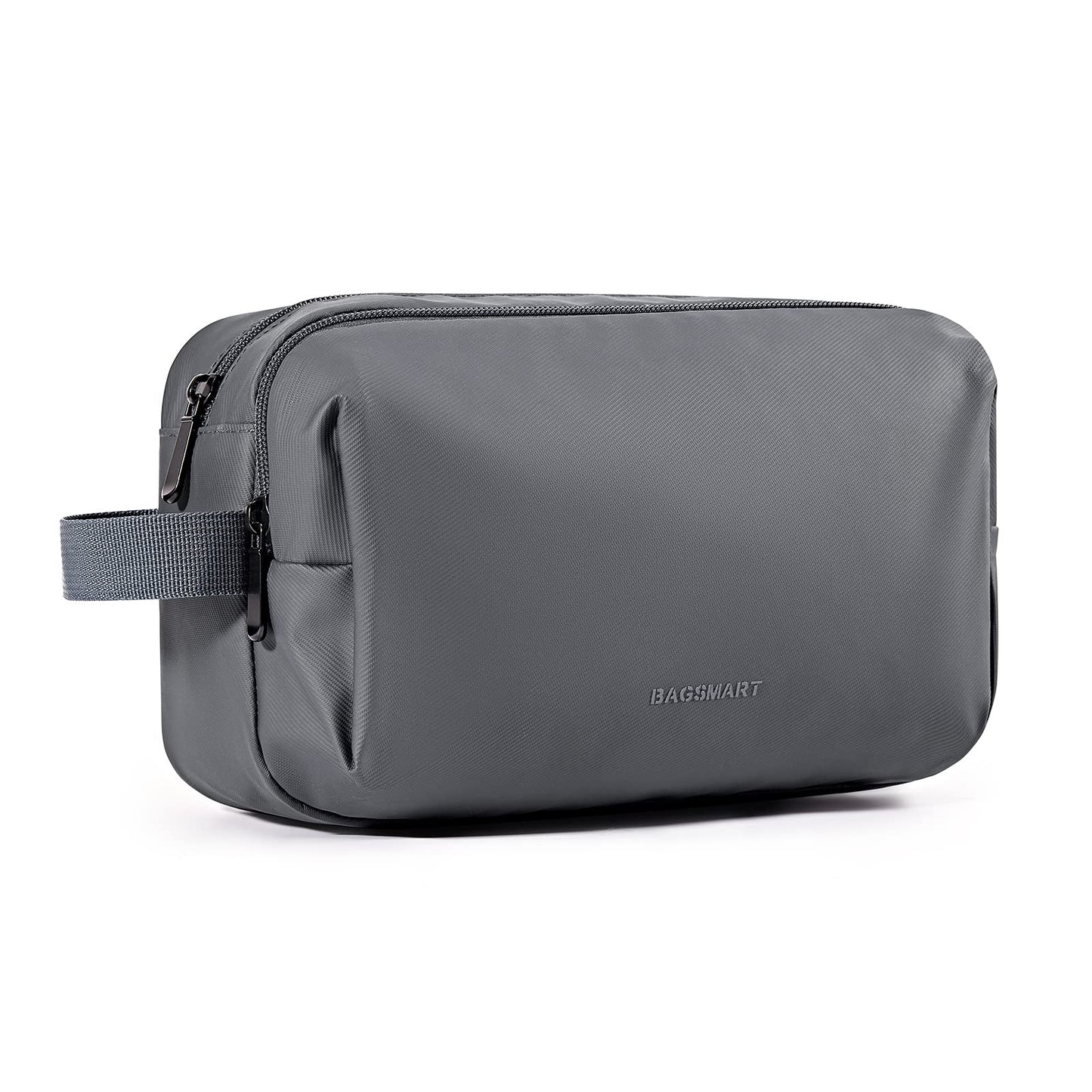 HotBAGSMART Toiletry Bag for Men, Travel Toiletry Organizer Dopp Kit Water-resistant Shaving Bag for Toiletries Accessories, Door Room Essentials, Black-medium