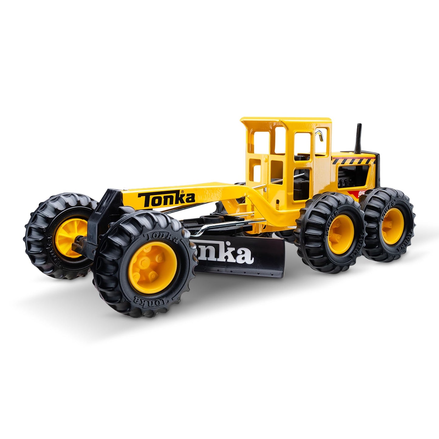HotTonka Steel Classics 4x4 Pickup Truck - Made with Steel & Sturdy Plastic, Yellow Toy Construction Truck, Boys and Girls, Kids, Toddlers, Ages 3+